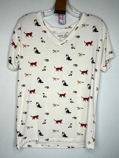NWT Kyte Baby Cat Top, White, size Xsmall