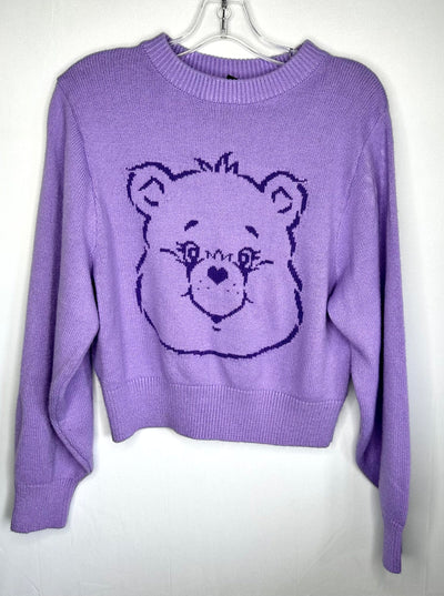 Care Bear Sweater, Purple, size Small