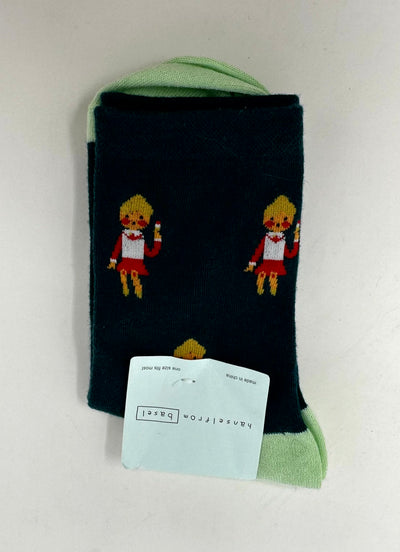 Hansel From Basel Socks, New Grn, size OS