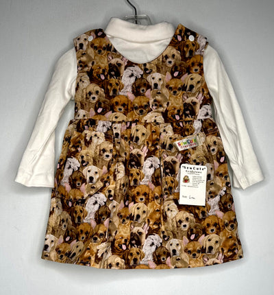 Sew Cute Dress & Top, Puppy, size 6-12m