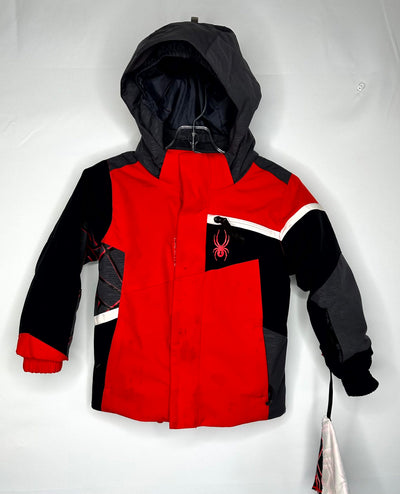 Spyder Winter Coat, Red/blk, size 2