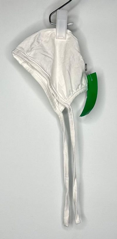 Kyte Baby Bonnet, White, size 0-3m