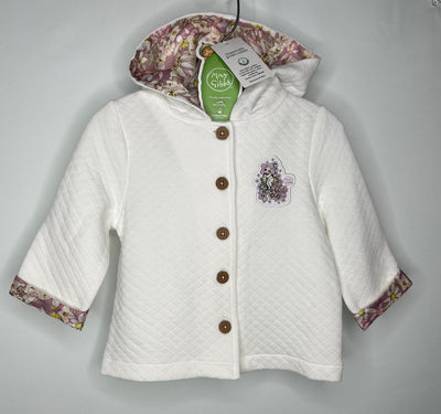 May Gibbs AU Quilted Coat, White NW, size 12-18m