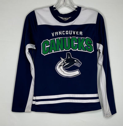 Canucks Jersey Youth, Blue Wht, size 14-16