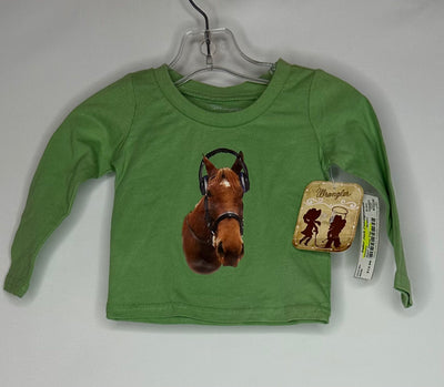 NWT Horse Top, Green, size 0-3m