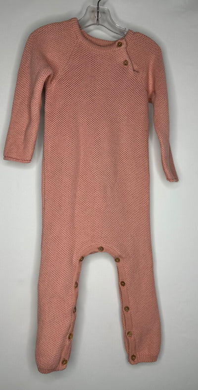 Little Earthling Knit Rom, Pink, size 18-24M
