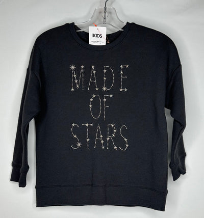 Cotonon Crew Top Made of Stars NWT, Charcoal, size 5
