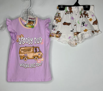 2pc Scooby Doo PJ Shorts, Lilac NW, size 3