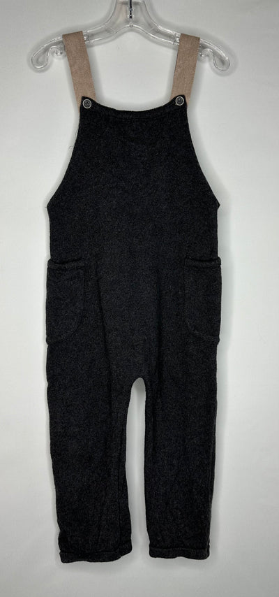 Zara Knit Overall, Charcoal, size 3-4