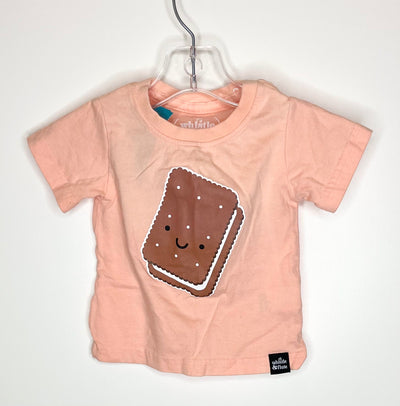 Whitsle & Flute Top, Peach, size 6-12m