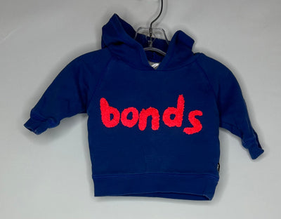 Bonds Hoodie, Blue, size 0-3m